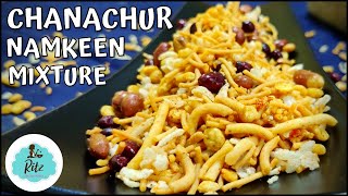 Chanachur Recipe  How To Make Bengali Chanachur  Homemade Namkeen Mixture  RitzEatz [upl. by Ambie]