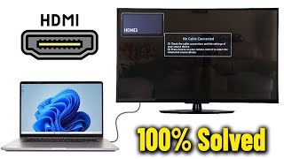 Laptop Not Detecting HDMI TV in Windows 111087  How To Fix PC not Connected 4K tv Via hdmi 🖥️💻✅ [upl. by Nahte339]