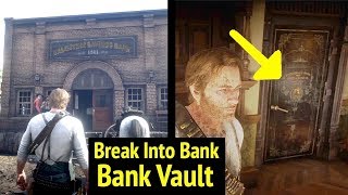 Enter Valentine Savings Bank at Night in Red Dead Redemption 2 RDR2 Go Inside Bank Vault [upl. by Qifar]