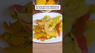 Ne jetez plus les épluchures de mangue❌ cooking recette delicious mango découverte pourtoi [upl. by Ameg]