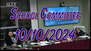 Lynn School Committee Meeting  October 10 2024 [upl. by Kahaleel]