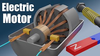 How does an Electric Motor work DC Motor [upl. by Giark883]