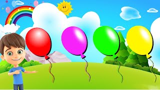 The Balloon Song For learning colors 🎈🌈 Official Video Irtaza Balloons House [upl. by Nimzzaj]