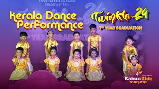 Kerala Dance Performance kalamkidskindergarten Twinkle24 celebration [upl. by Anama]