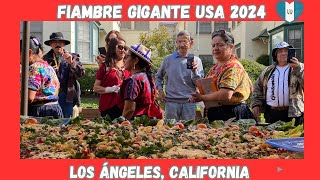 Guatemaltecos en Los Ángeles disfrutan gratis del Fiambre Gigante USA 🇬🇹🇺🇸 [upl. by Sollars]