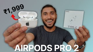 I Tested AirPods Pro 2 With TypeC amp ANC  AirPods Pro 2 in ₹1999 [upl. by Kcinomod475]