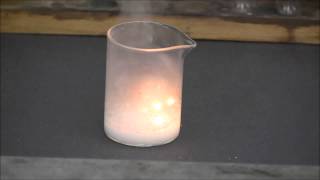 Sodium metal reacting with concentrated hydrochloric acid [upl. by Yortal355]