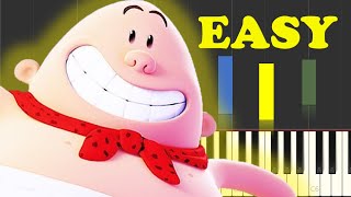 Captain Underpants Theme Song Piano Tutorial [upl. by Nerol]