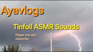 ASMR Sounds of Tinfoil Please enjoy Reaction Video [upl. by Laerol]