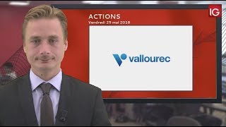 Bourse  Action Vallourec pénalisé par la baisse du pétrole  IG 25052018 [upl. by Sturrock]