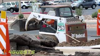 BOBCAT 753 amp S160 Skid Steer Loaders in Action Working [upl. by Kale]