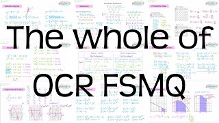 The whole of OCR FSMQ  Revison for Free Standing Maths Qualification Additional Mathematics [upl. by Falda]