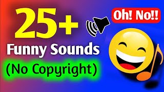 25 Funny Sound Effects YouTubers Use NoCopyright umarchughtai funnysounds [upl. by Fayth95]