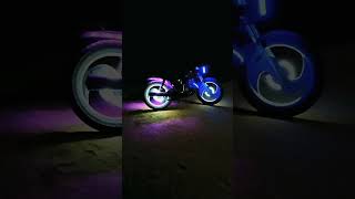 S alloy wheel light splendor modified❤️‍🔥 bikestunt splendormodification automobile splendor [upl. by Ymia113]