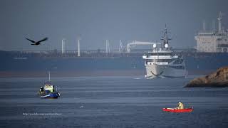 Cruise ship VARIETY VOYAGER arrives in Ferrol 4K [upl. by Dlorrej]