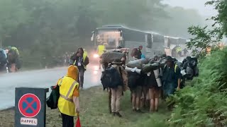 VIDÉO L’orage surprend 30000 scouts réunis à Chambord [upl. by Nylinnej18]