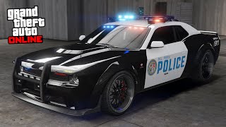 Police Gauntlet Interceptor Dodge Challenger SRT Police  GTA 5 DLC Vehicle Customization [upl. by Good987]