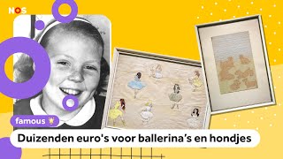 Kindertekeningen van prinses Beatrix verkocht [upl. by Earas]