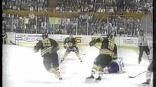 199293  Bruins  Sabres Game 4  Brad May OT goal [upl. by Lebam508]