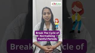 Period Pain Relief Period Cramps Relief Exercise at Home  Dr Leena PT  ReLiva shorts [upl. by Narret]