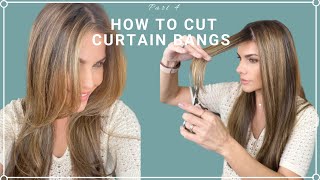 How To Cut Long Curtain Bangs [upl. by Sonny85]