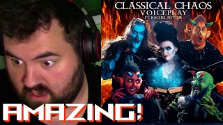 Singer first time reaction to Voiceplay ft Rachel Potter  Classical Chaos [upl. by Atinav726]