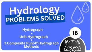 Hydrology 18  Unit Hydrographs and 3 Composite Runoff Hydrograph Methods Problems Solved [upl. by Suoilenroc]