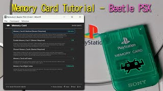 RetroArch PS1 Memory Card Tutorial Beetle PSXBeetle PSX HW [upl. by Gnuj]