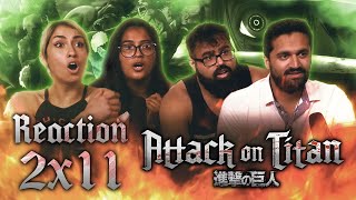 Attack on Titan DUB  2x11 Charge  Group Reaction [upl. by Gwenn]