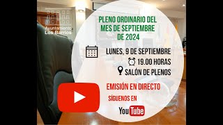 PLENO ORDINARIO SEPTIEMBRE 2024 [upl. by Clevey]