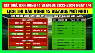 Kết Quả Bảng Xếp Hạng Vòng 14 VLeague 2023  2024 Ngày 14  Nam Định Thống Trị Bảng Xếp Hạng [upl. by Angell]