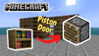 How to Make a Chiseled Bookshelf Piston Door in Minecraft Patched [upl. by Niwled]