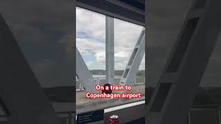 Train to Copenhagen airport europetravel travel denmark dsb train [upl. by Nivrag328]