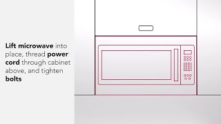 How to Install a KitchenAid® Over the Range Microwave [upl. by Tedra]