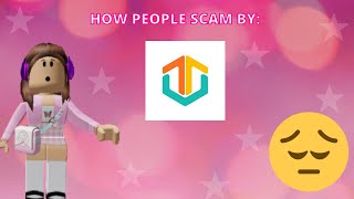 HOW PEOPLE GET SCAMMED IN TRADERIE IN ADOPT ME traderie [upl. by Schilling]