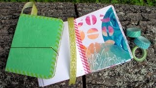 Easy DIY Beautiful Handmade Journal Tutorial [upl. by Ihpen]