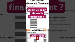 Quest ce quun tableau de financement [upl. by Muhan]