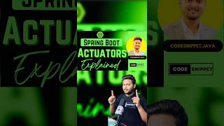 Spring Boot Actuators springboot coding javaframework java [upl. by Chesna79]