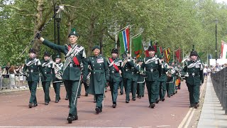 The Band Bugles Pipes and Drums of the Royal Irish Regiment  Combined Irish Regiments Cenotaph [upl. by Rafaelof454]