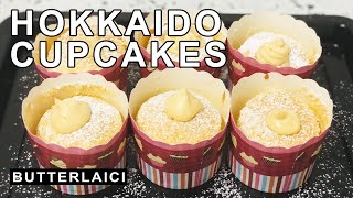 Resepi Hokkaido Cupcakes  Tutorial amp Cara Masak  How To Bake [upl. by Ylahtan]