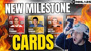 NEW MILESTONE CARDS ARE INSANE  NHL 25 HUT [upl. by Fricke]