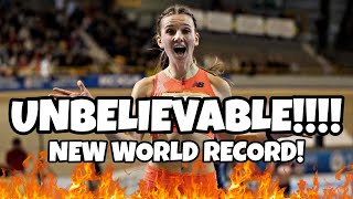 Femke Bol BREAKS 400m WORLD RECORD indoors [upl. by Ydniw917]