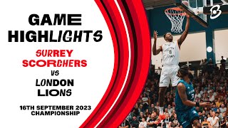 Surrey Scorchers vs London Lions  Game Highlights [upl. by Nahgeem985]