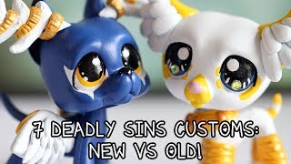 ALL my 7 Deadly Sins LPS Customs Comparison [upl. by Otrevire523]