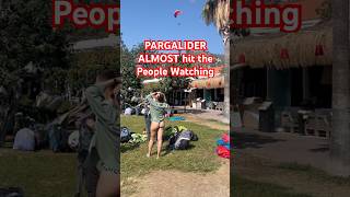 Paraglider Almost Hits People at Oludeniz  Türkiye [upl. by Corsiglia]