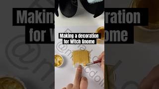 Tutorial of Witch Gnome in black🖤⬆️helenlozova scandinaviangnome gnome handmade halloween diy [upl. by Aicilla]