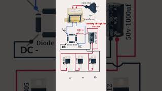 Diy Battery charge for Section type transformer 012v 5amp 🪫🔋👍 charge batterycharge diy battery [upl. by Pero976]