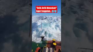 quotKapal Diterjang Ombak Besar di Tengah Lautquotship moments shortvideo bigwaves [upl. by Jem]