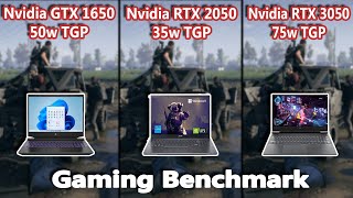 Nvidia GTX 1650 VS RTX 2050 VS RTX 3050 Gaming Benchmark Test in 2022  StealthGamerSG [upl. by Yltnerb]