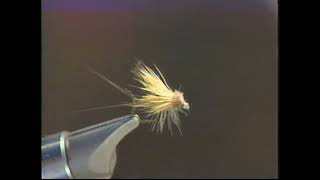 Streamside tying with sound Jack Dennis 1997 ESPN TV show Tying simple effective Mayfly Dun Emerger [upl. by Scheider]